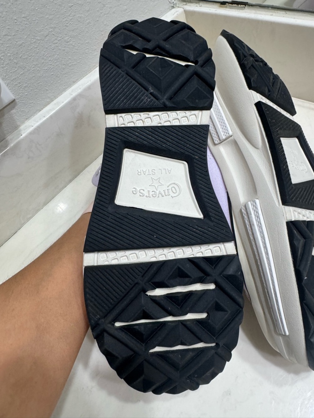 High-Top Canvas Platform Sneakers - Lavender Legacy CX - Picture 10 of 10